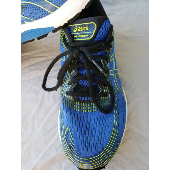 Asics Gel Nimbus 21 Size 8.5 Blue Black White Mens Running Shoe 1011A169 main image 8
